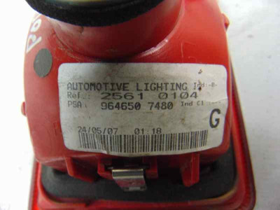 PILOTO TRASERO IZQUIERDO INTERIOR, PEUGEOT, 407 SW