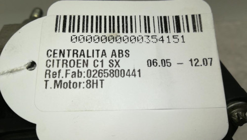  CENTRALITA ABS CITROEN C1 