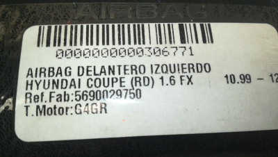 AIRBAG DELANTERO IZQUIERDO, HYUNDAI, COUPE (RD)