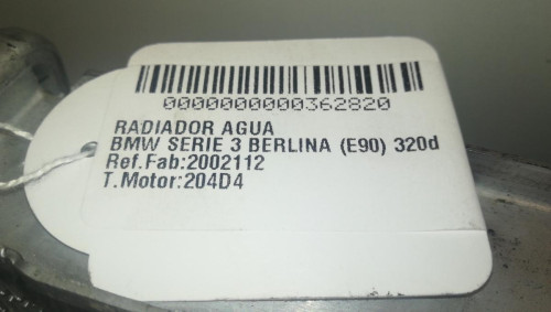  RADIADOR AGUA BMW SERIE 3 BERLINA (E90) 