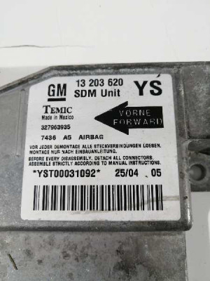 CENTRALITA AIRBAG, OPEL, MERIVA