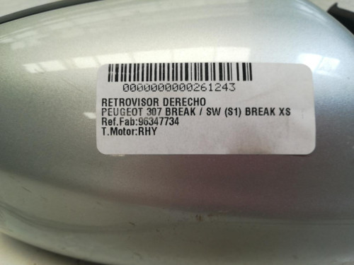  RETROVISOR DERECHO PEUGEOT 307 BREAK / SW (S1)(04.2002) 