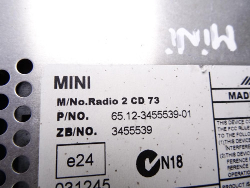  SISTEMA AUDIO / RADIO CD MINI MINI (R56) 