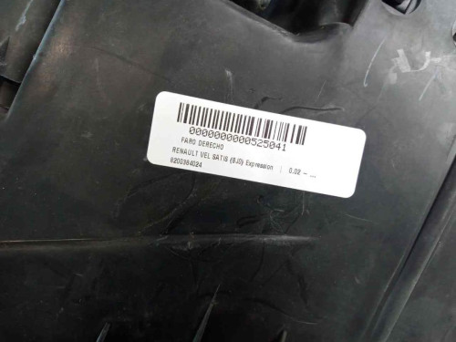  FARO DERECHO, RENAULT, VEL SATIS (BJ0) 