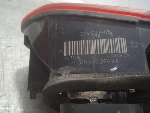 PILOTO TRASERO DERECHO INTERIOR, VOLKSWAGEN, GOLF VI (5K1)(10.2008)