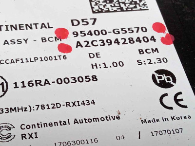 MODULO ELECTRONICO, KIA, NIRO (DE)