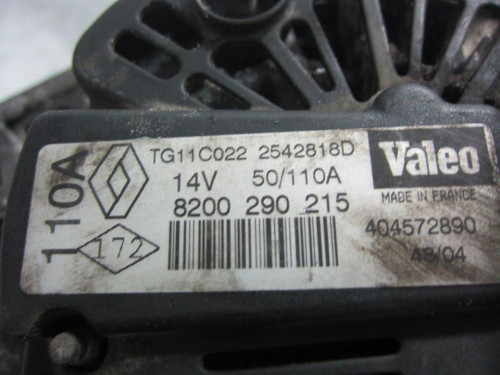  ALTERNADOR Renault MEGANE II COUPE/CABRIO 