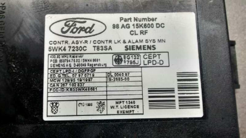  CENTRALITA CIERRE FORD FOCUS BERLINA (CAK) 
