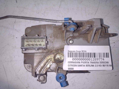 CERRADURA PUERTA TRASERA DERECHA, CITROEN, XANTIA BERLINA