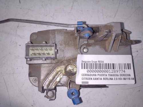  CERRADURA PUERTA TRASERA DERECHA CITROEN XANTIA BERLINA 