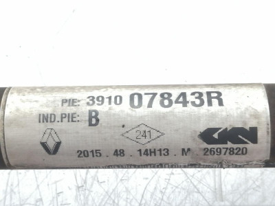 TRANSMISION DELANTERA DERECHA, RENAULT, MEGANE III BERLINA 5P