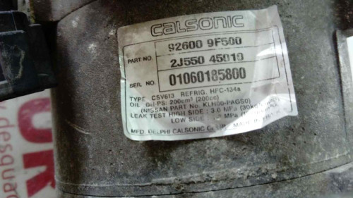 COMPRESOR AIRE ACONDICIONADO 