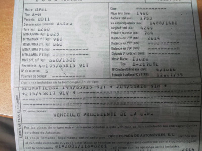 OPEL ASTRA H BERLINA