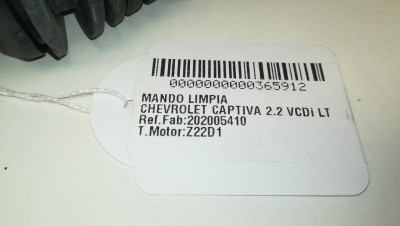 MANDO LIMPIA, CHEVROLET, CAPTIVA