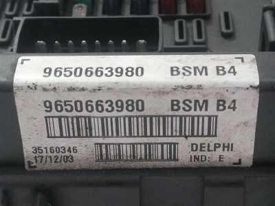 CAJA RELES / FUSIBLES, PEUGEOT, 307 CC CABRIO-COUPÉ (S1)(10.2003)