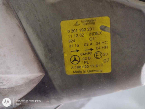  FARO IZQUIERDO MERCEDES-BENZ CLASE A (BM 168) 