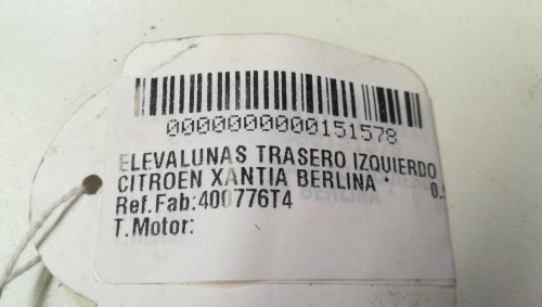  ELEVALUNAS TRASERO IZQUIERDO 