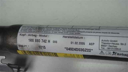 AIRBAG CORTINA DELANTERO DERECHO Volkswagen GOLF V (1K1)(10.2003) 