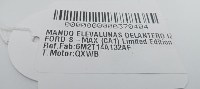 MANDO ELEVALUNAS DELANTERO IZQUIERDO, FORD, S-MAX (CA1)