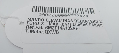  MANDO ELEVALUNAS DELANTERO IZQUIERDO FORD S-MAX (CA1) 