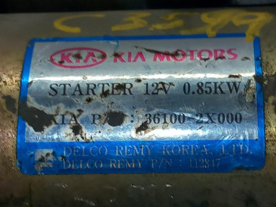 MOTOR ARRANQUE, KIA, RIO (BC)
