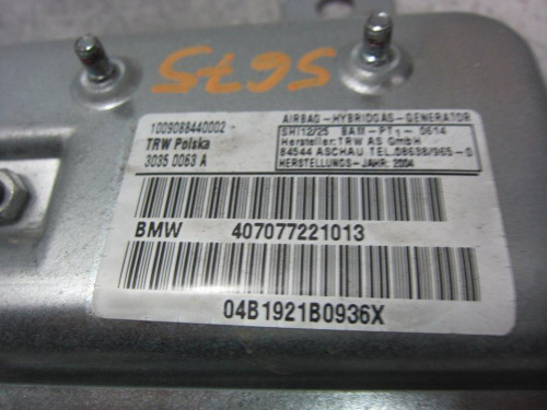  AIRBAG LATERAL TRASERO IZQUIERDO, BMW, SERIE 7 (E65/E66) 