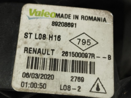  FARO ANTINIEBLA IZQUIERDO RENAULT SCENIC IV 