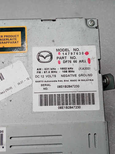  SISTEMA AUDIO / RADIO CD MAZDA 2 BERLINA (DE) 