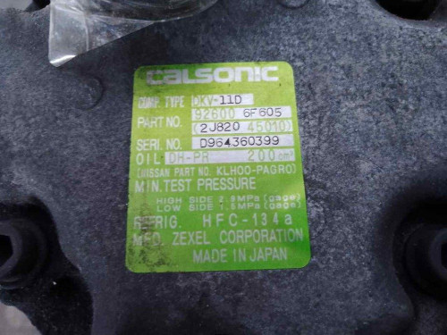 COMPRESOR AIRE ACONDICIONADO Nissan MICRA (K11) 