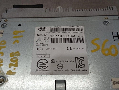  SISTEMA AUDIO / RADIO CD PEUGEOT 208 