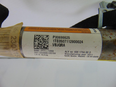 AIRBAG CORTINA DELANTERO IZQUIERDO, VOLVO, V50 FAMILIAR
