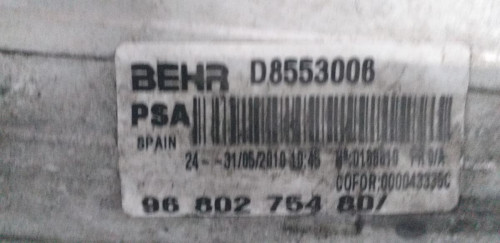  INTERCOOLER CITROEN C3 PICASSO 