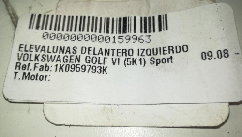  ELEVALUNAS DELANTERO IZQUIERDO 