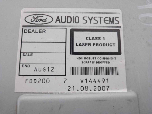 SISTEMA AUDIO / RADIO CD FORD FOCUS SPORTBREAK (CB4) 