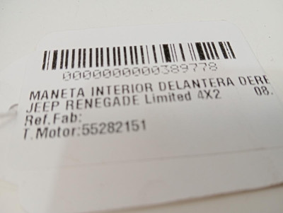 MANETA INTERIOR DELANTERA DERECHA, JEEP, RENEGADE (BU)