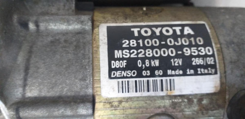  MOTOR ARRANQUE TOYOTA YARIS (NCP1/NLP1/SCP1) 