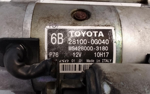 MOTOR ARRANQUE TOYOTA AURIS (E15) 