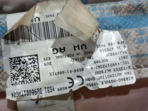 AIRBAG CORTINA DELANTERO DERECHO Seat IBIZA (KJ1) 
