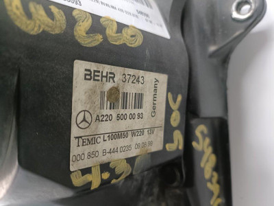 ELECTROVENTILADOR, MERCEDES-BENZ, CLASE S (BM 220) BERLINA