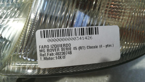  FARO IZQUIERDO MG ROVER ROVER 45 (RT) 