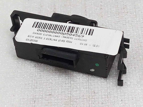  MANDO ELEVALUNAS TRASERO DERECHO BMW SERIE 3 BERLINA (E46) 