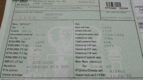  RENAULT CLIO III 