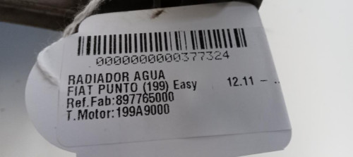  RADIADOR AGUA FIAT III PUNTO (199) 