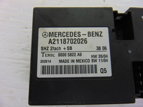  CENTRALITA ASIENTOS, MERCEDES-BENZ, CLS (BM 219) 