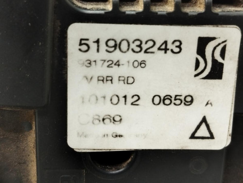 CERRADURA PUERTA TRASERA DERECHA Fiat III EVO PUNTO (199) 