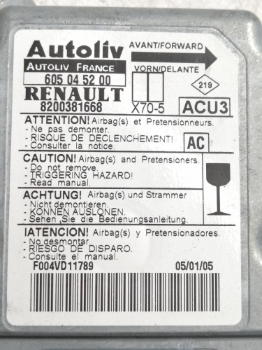  CENTRALITA AIRBAG Renault MASTER II FASE 2 FURGÓN 