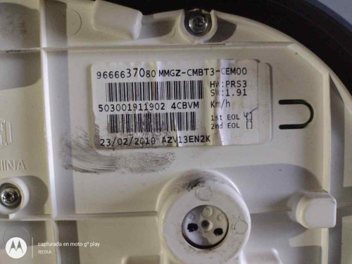  CUADRO INSTRUMENTOS PEUGEOT 206 + 