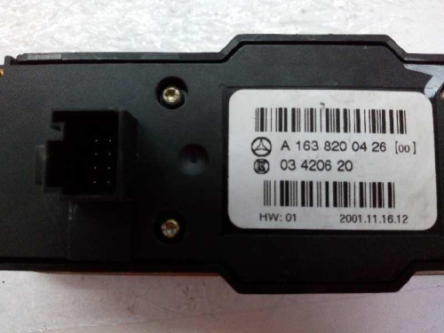 MANDO ELEVALUNAS TRASERO DERECHO MERCEDES-BENZ CLASE ML (BM 163) 