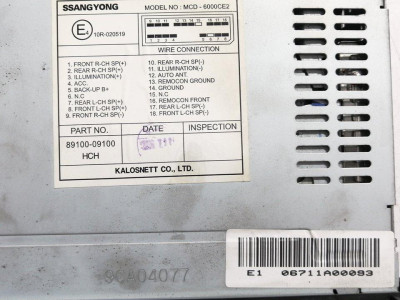 NO IDENTIFICADO, SSANGYONG, ACTYON