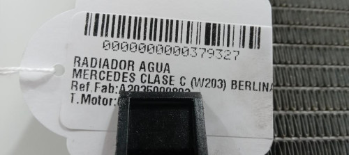 RADIADOR AGUA MERCEDES-BENZ CLASE C (BM 203) BERLINA 